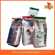 Side gusset excellent printed heat seal foil lined plastic coffee packaging bags